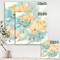 Designart - Teal Buds I - Cabin & Lodge Premium Canvas Wall Art